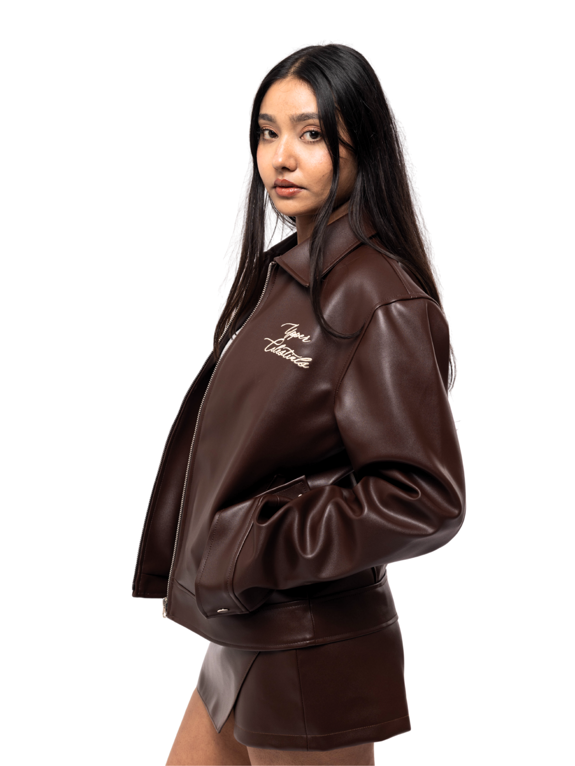 Vintage Brown Cropped Jacket