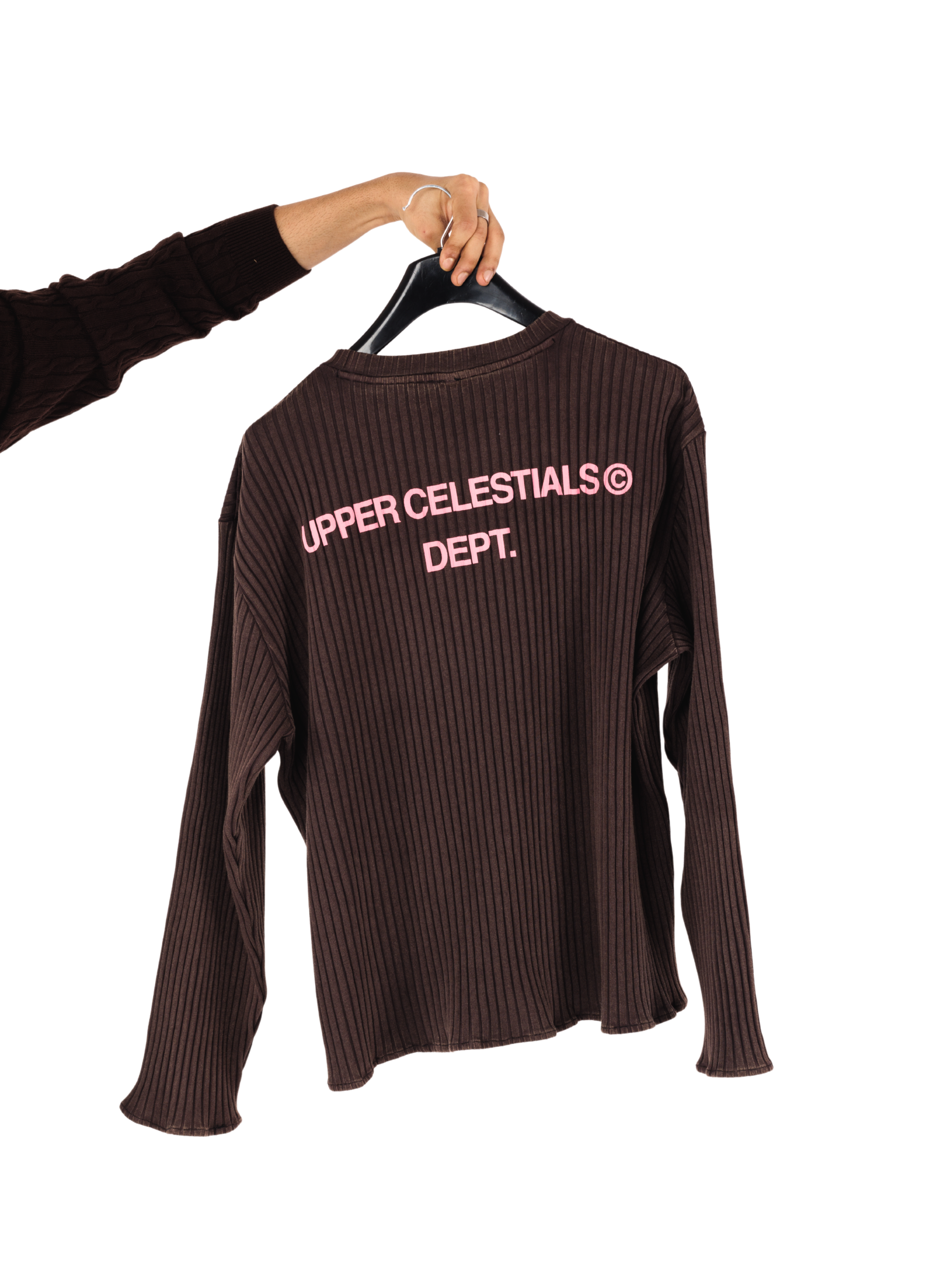 Brown Washed Ribbed Tee - Limited Edition