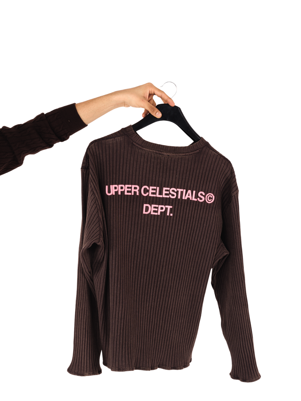 Brown Washed Ribbed Tee - Limited Edition