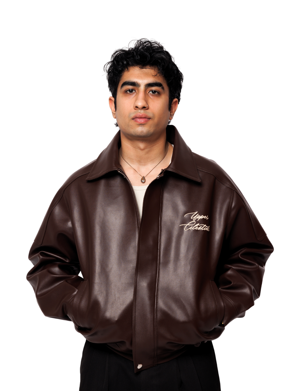 Vintage Brown Bomber Jacket