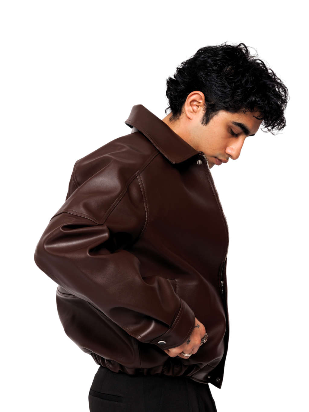 Vintage Brown Bomber Jacket