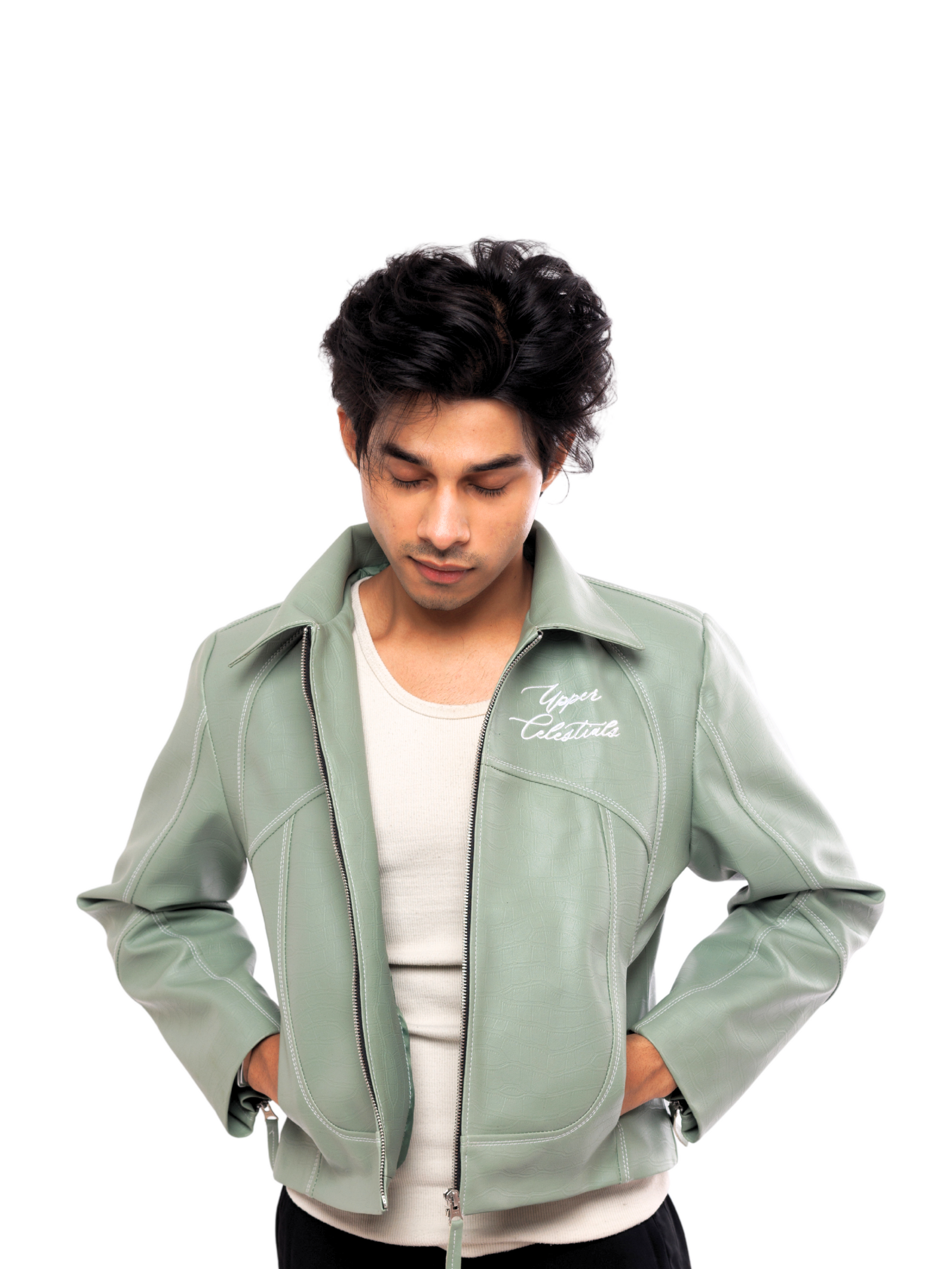 Sage Panelled Jacket