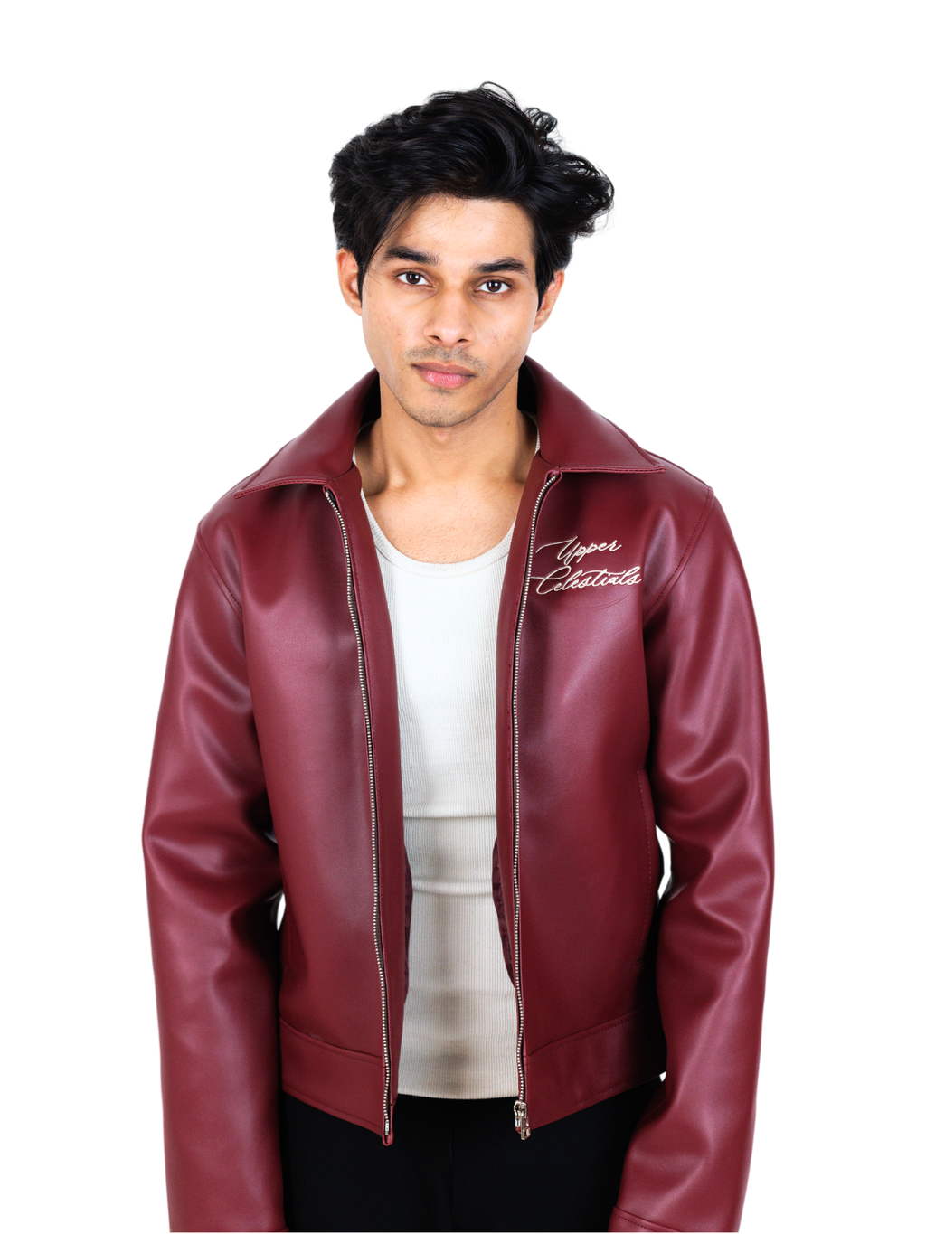 Vintage Cherry Red Cropped Jacket