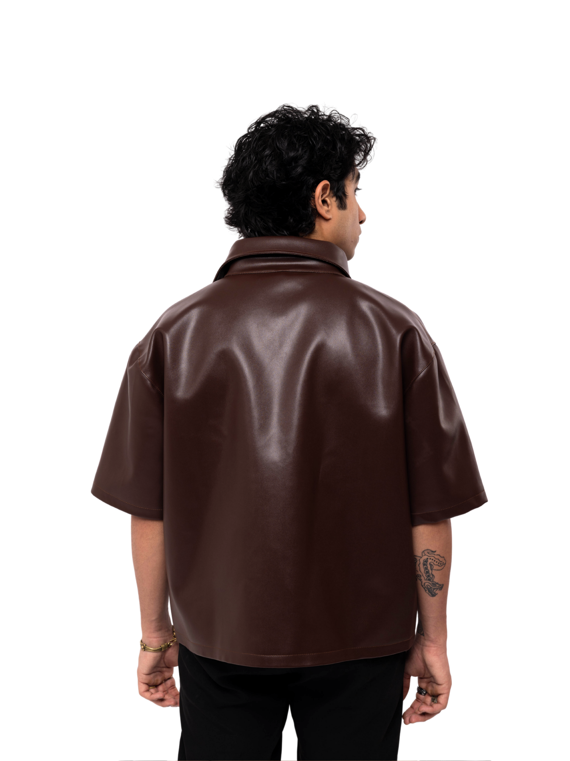 Brown Half Sleeve Jacket