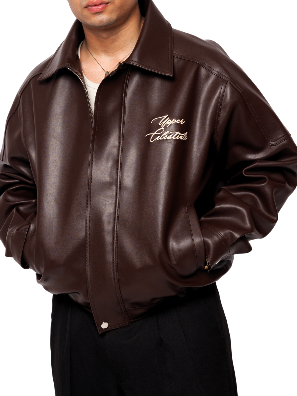 Vintage Brown Bomber Jacket