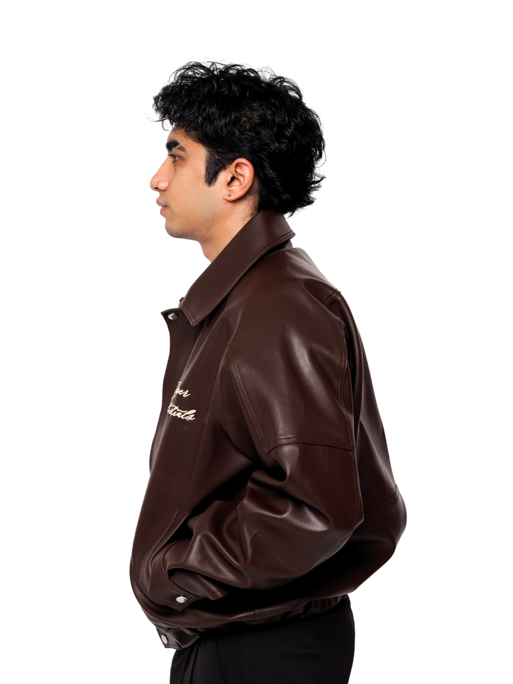 Vintage Brown Bomber Jacket