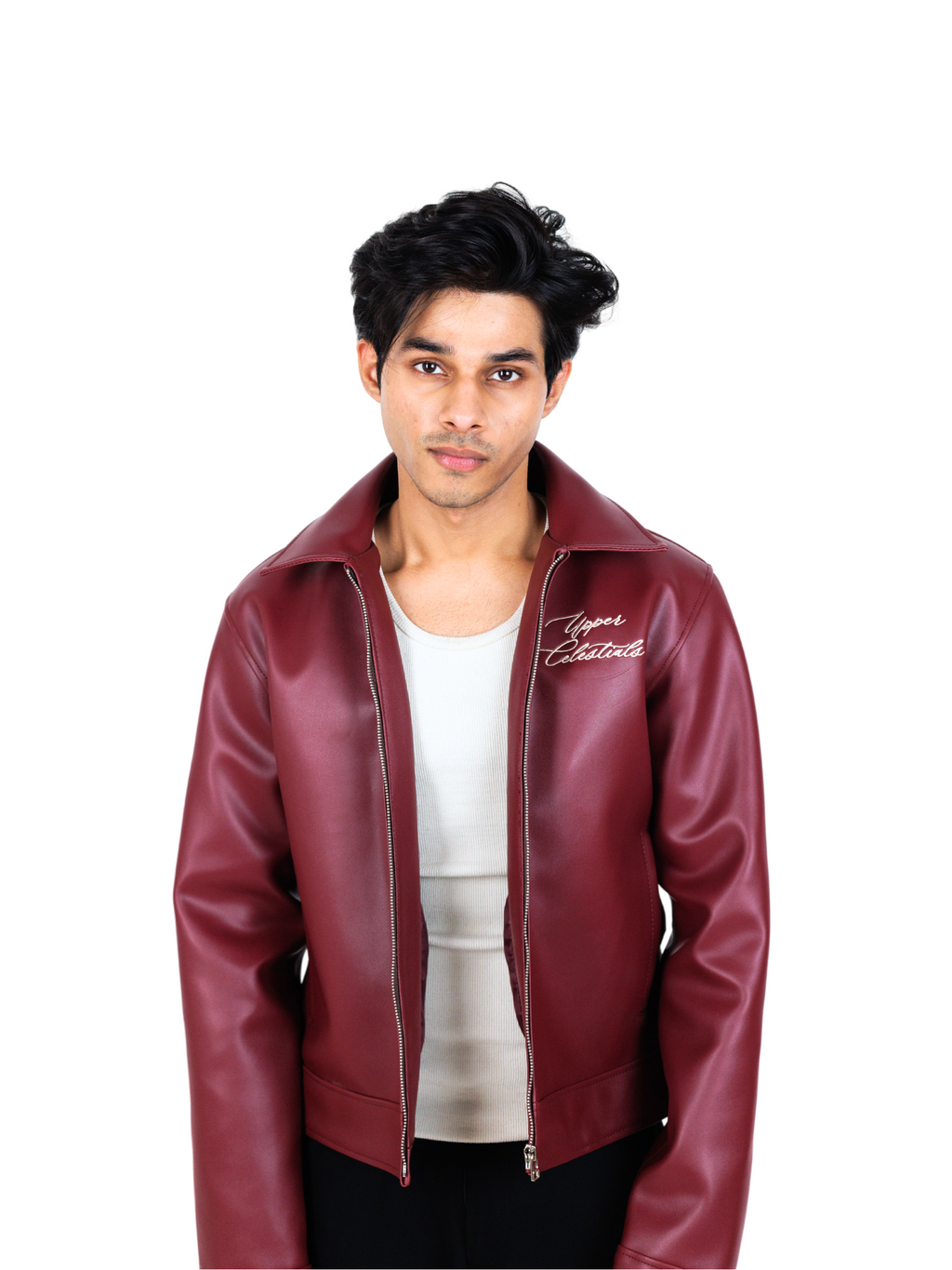 Vintage Cherry Red Cropped Jacket