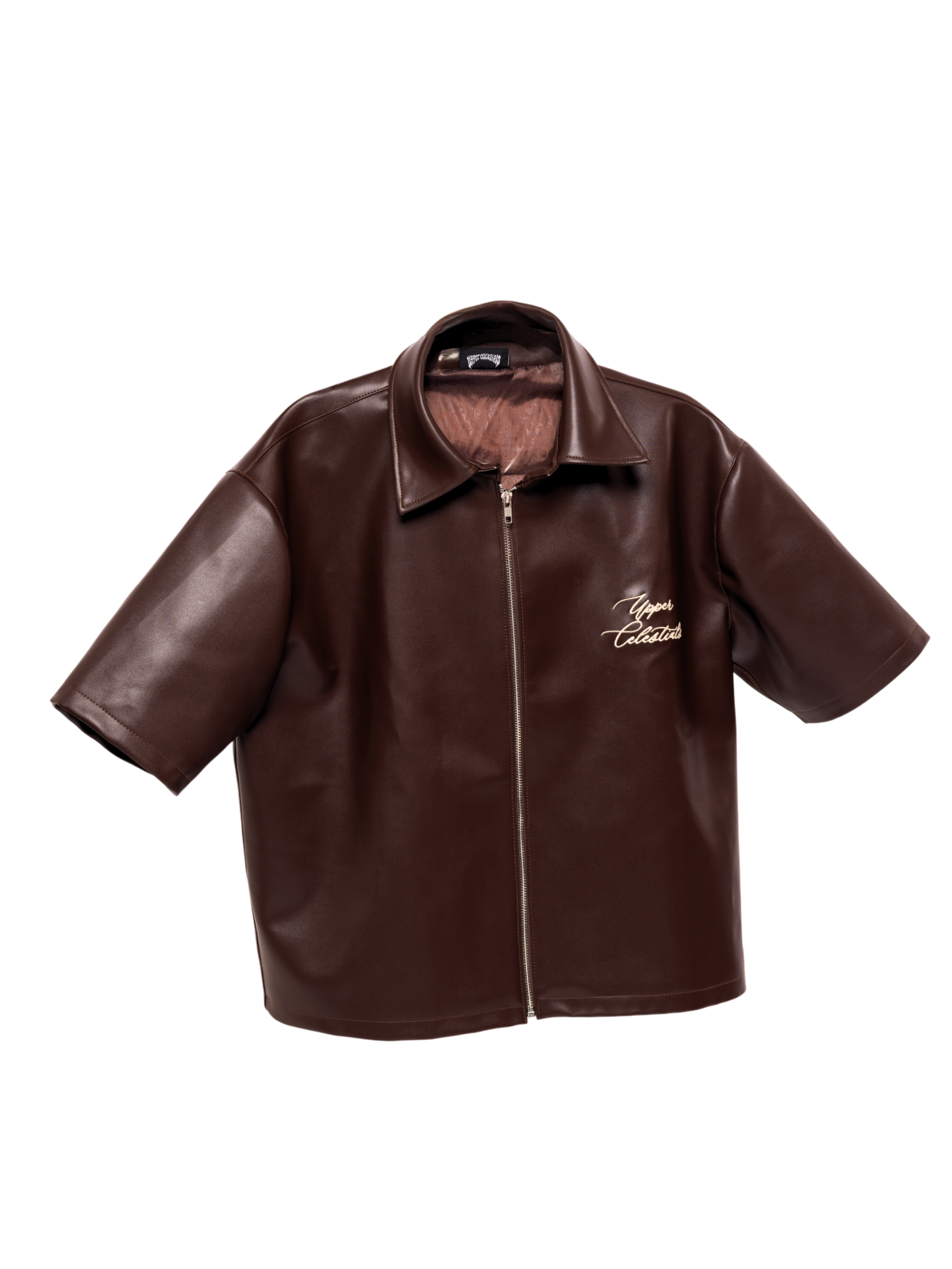 Brown Half Sleeve Jacket